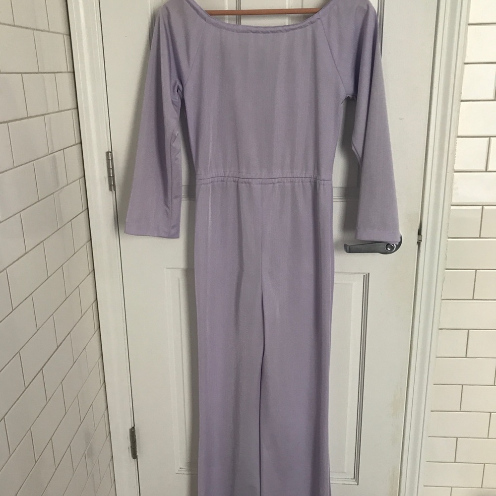 Vintage 1970s lilac purple jumpsuit xs